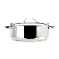 LACOR - Cacerola con Tapa 65lt Inoxidable 28x11cm Basic