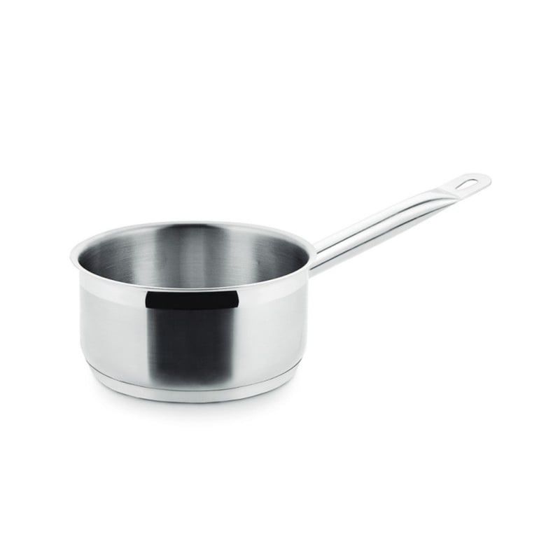 LACOR - Cacerola Baja Con Mango 28lt Acero Inoxidable Chef Lacor