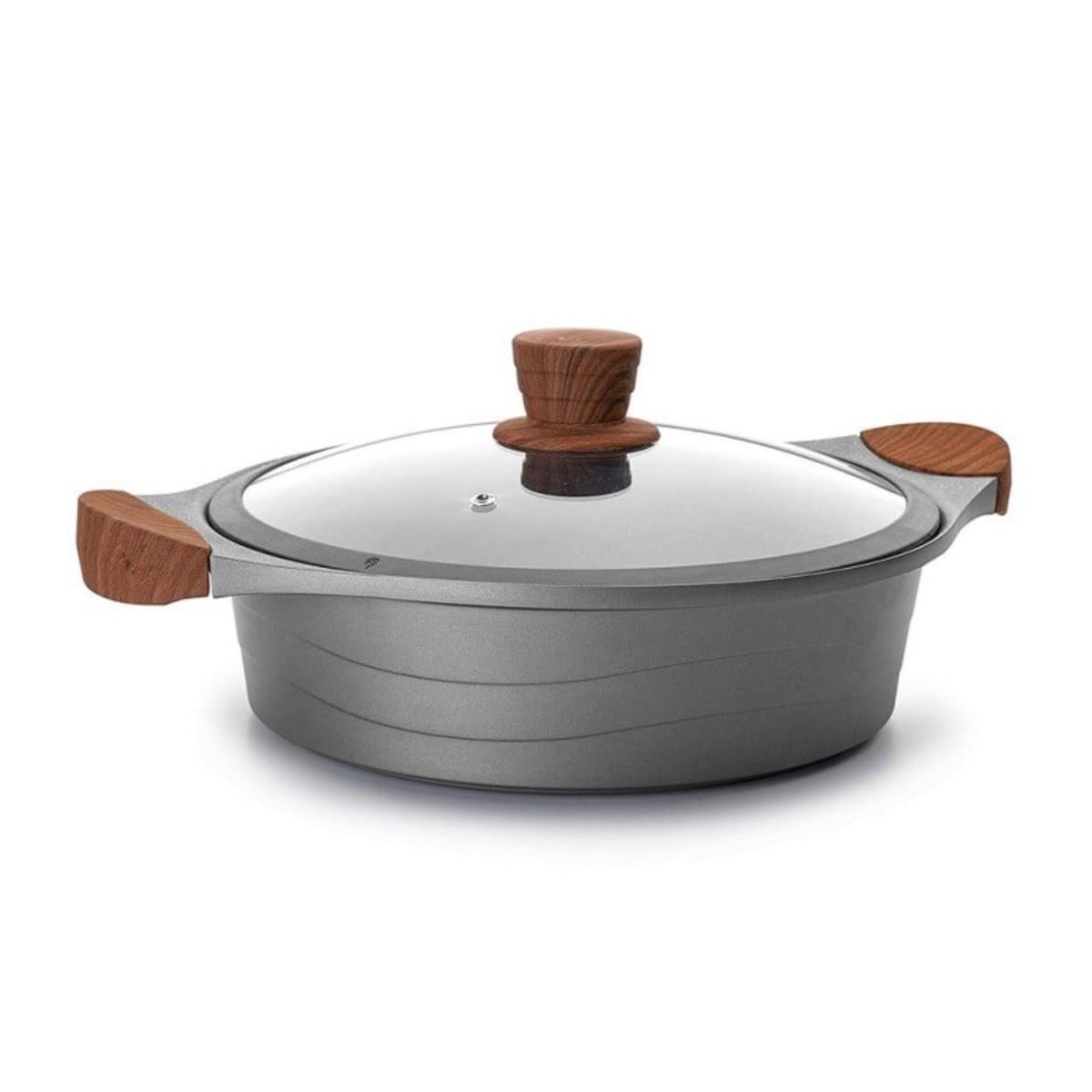 LACOR - Cacerola Aluminio Fundido 28cm Stilo Lacor