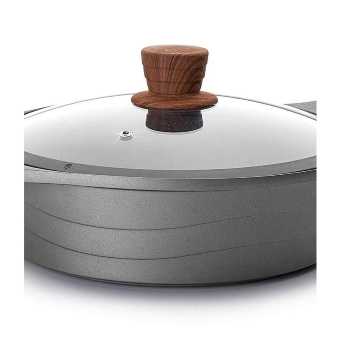 LACOR - Cacerola Aluminio Fundido 28cm Stilo Lacor