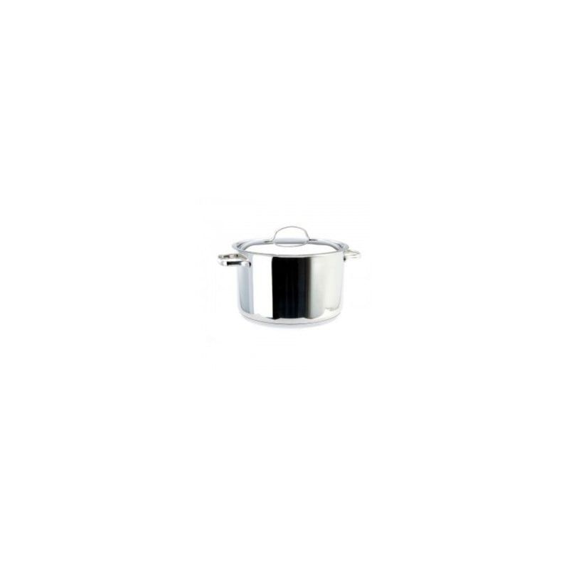 WOLFEN - Cacerola Baja con Tapa 14lt Acero Inoxidable 36x14cm Wolfen