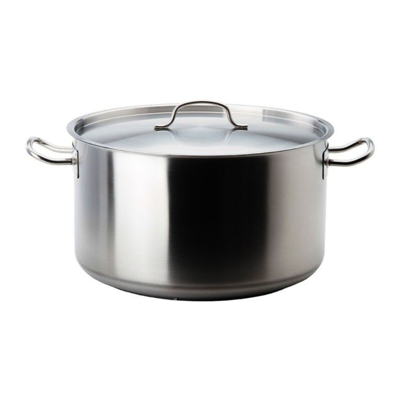 LACOR - Cacerola con Tapa y Asas 44lt Acero Inoxidable Lacor