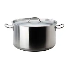 LACOR - Cacerola con Tapa y Asas 44lt Acero Inoxidable