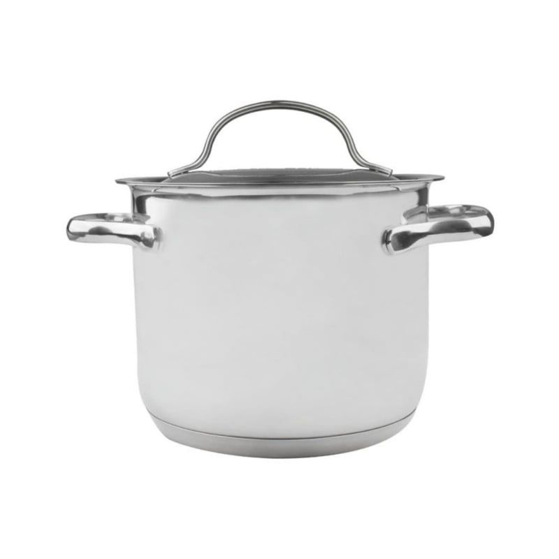LACOR - Olla Recta con Tapa 25lt Acero Inoxidable 16cm Basic Lacor