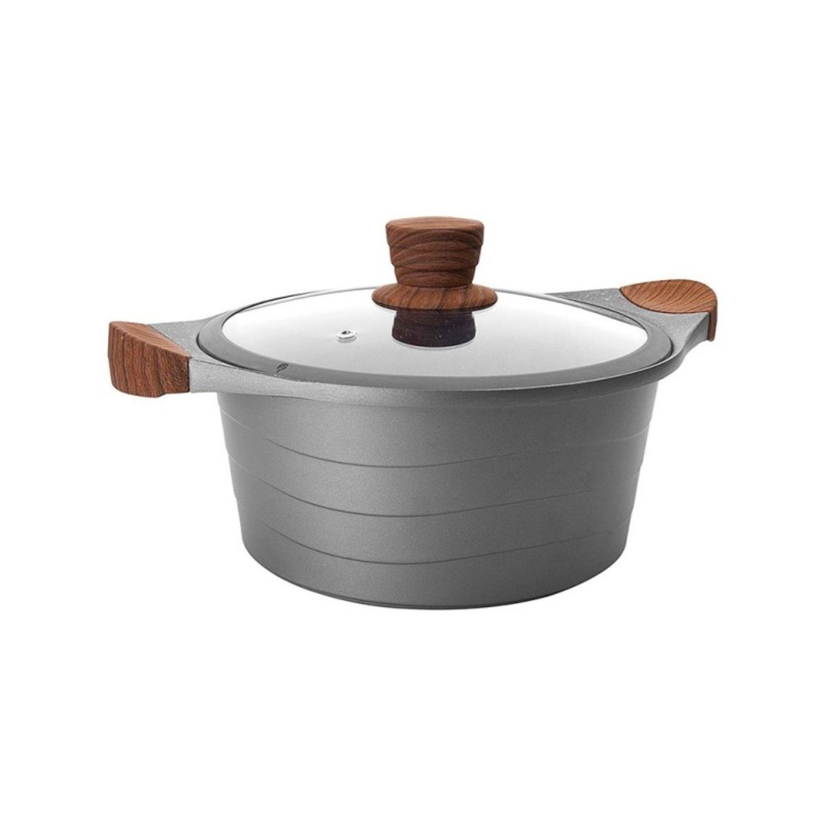 LACOR - Cacerola Aluminio Fundido 24cm Stilo Lacor