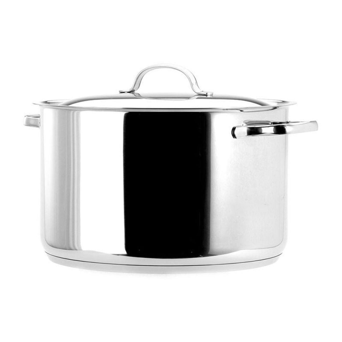 LACOR - Olla Recta con Tapa 10lt Acero Inoxidable 28cm Basic Lacor