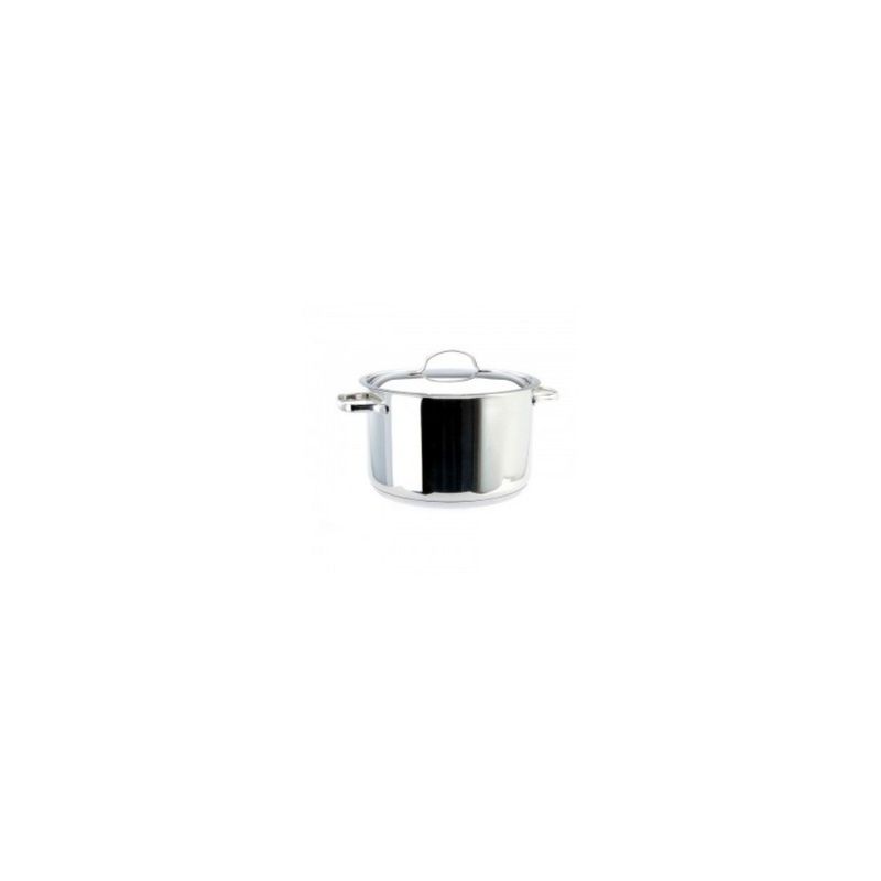 WOLFEN - Cacerola Baja con Tapa 18lt Acero Inoxidable 40x15cm Wolfen