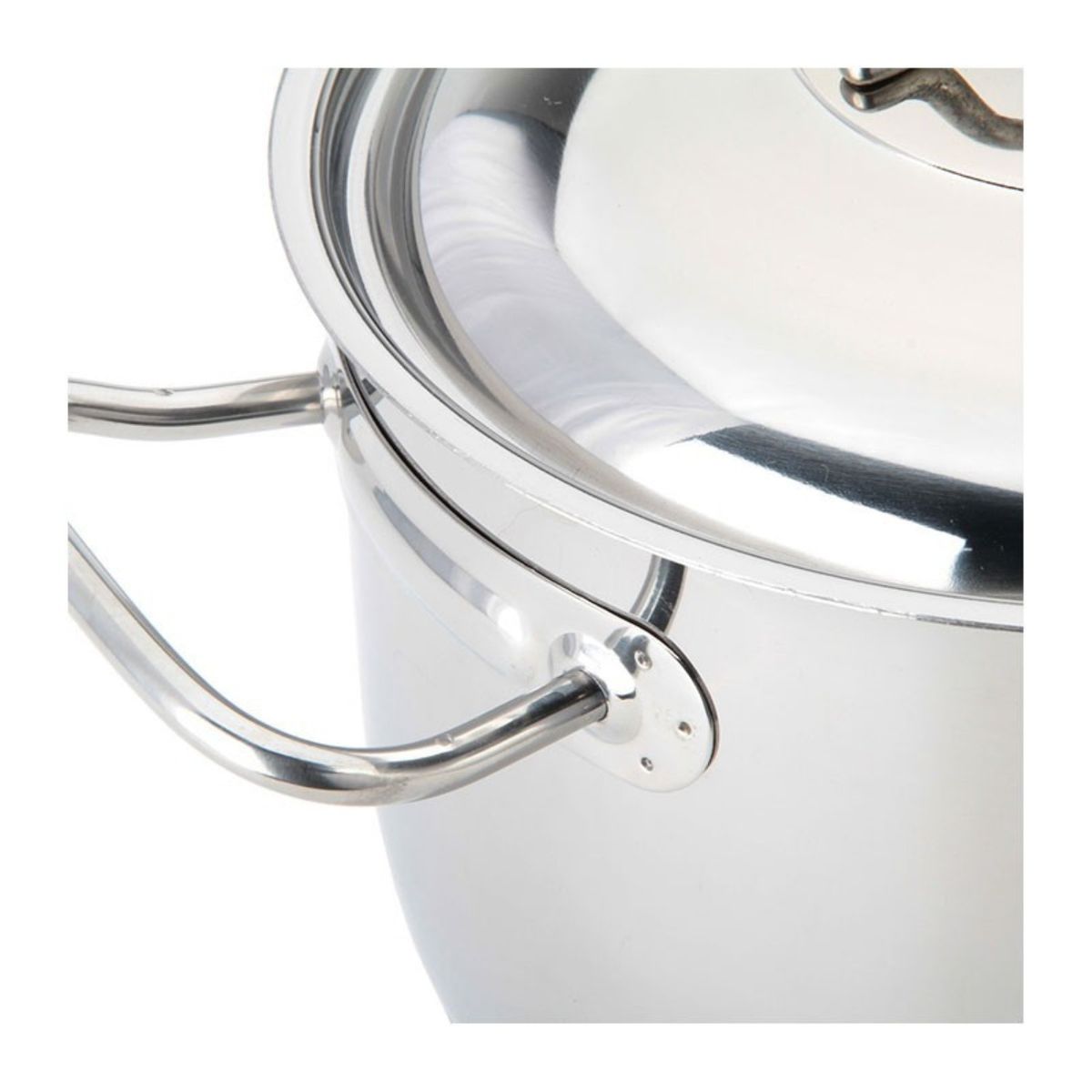 LACOR - Olla con Tapa y Asas 6,5lt Acero Inoxidable 24x15cm Lacor