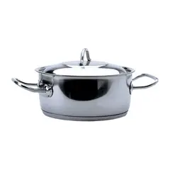 LACOR - Cacerola con tapa y Asas 25lt Acero Inoxidable