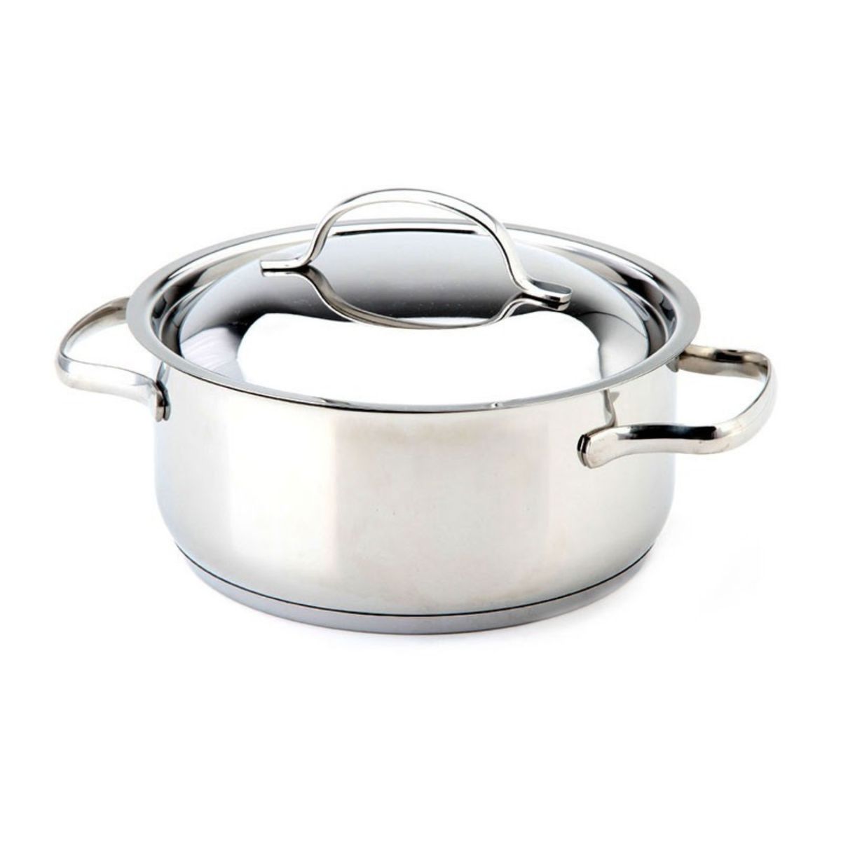 LACOR - Cacerola con Tapa 2,5lt Acero Inoxidable Basic Lacor