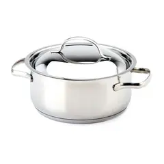 LACOR - Cacerola con Tapa 2,5lt Acero Inoxidable Basic