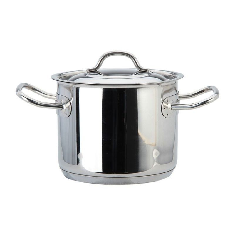 LACOR - Olla con Asa y Tapa 25lt Acero Inoxidable 16x3cm Lacor