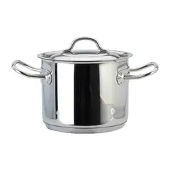 LACOR - Olla con Asa y Tapa 2,5lt Acero Inoxidable 16x3cm