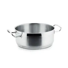 LACOR - Cacerola Sin Tapa 19,4lt Acero Inoxidable Eco Chef