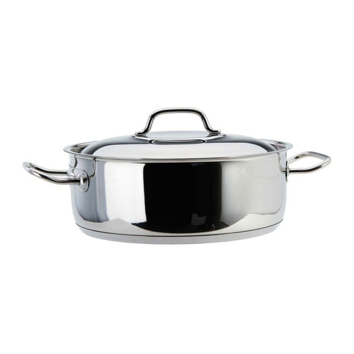 LACOR - Cacerola con Tapa 6,5lt Acero Inoxidable 28x11cm Lacor