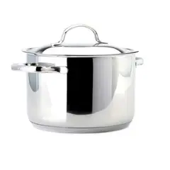 LACOR - Olla Recta con Tapa 45lt Acero Inoxidable 20cm Basic