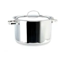 LACOR - Olla Recta con Tapa 65lt Acero Inoxidable 24cm Basic