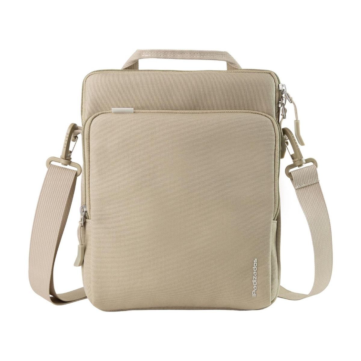 GENERICO - Bolso De Hombro Y Mano Para iPad 12.9 - 13” Acolchado Total - Caqui