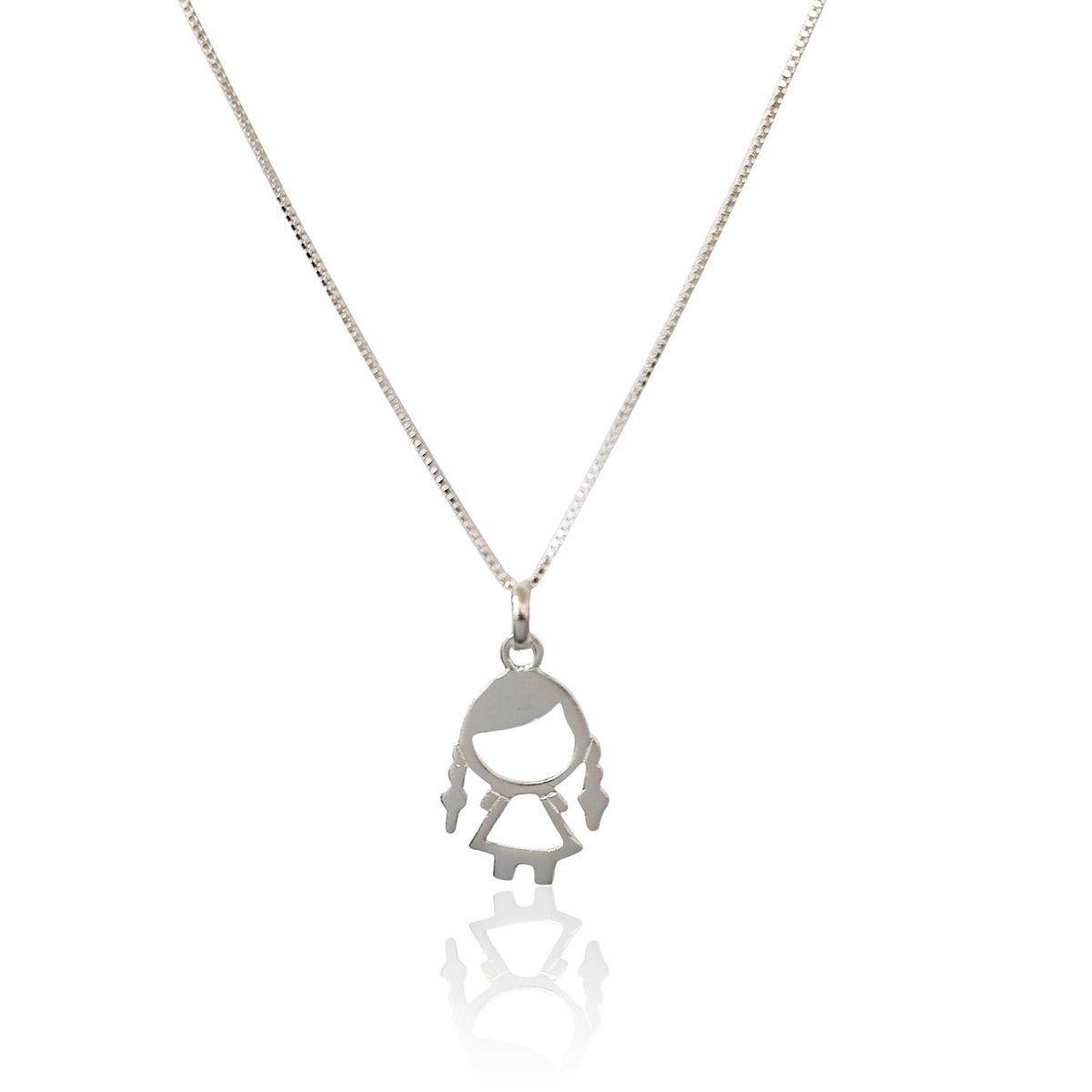 COGGIOLA - Collar Niña Calado Plata Fina 925