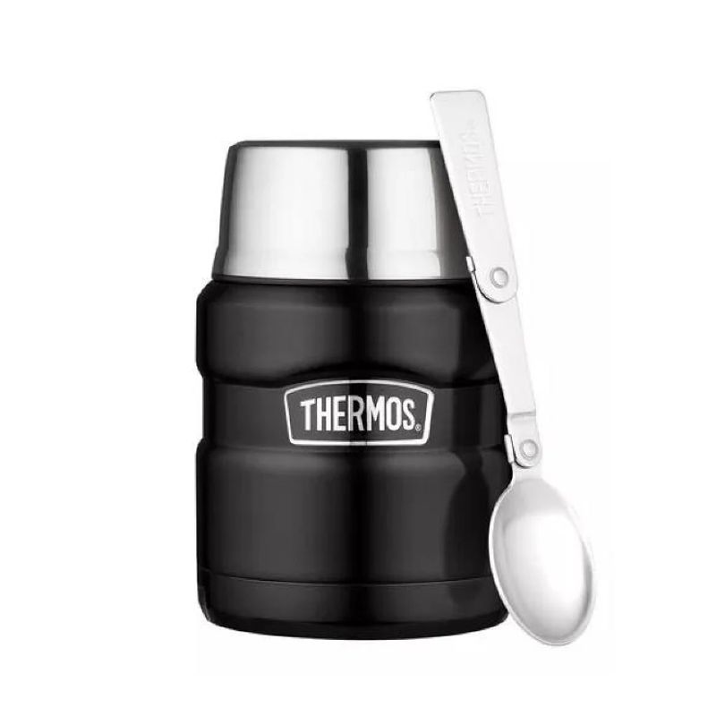 THERMOS - Termo Comida King Acero Inox 470 Ml - Thermos Negro
