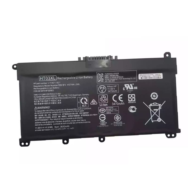 OEM - Bateria HT03XL para Notebook HP 14-CF 14S-CF 14-DQ 14S-DQ