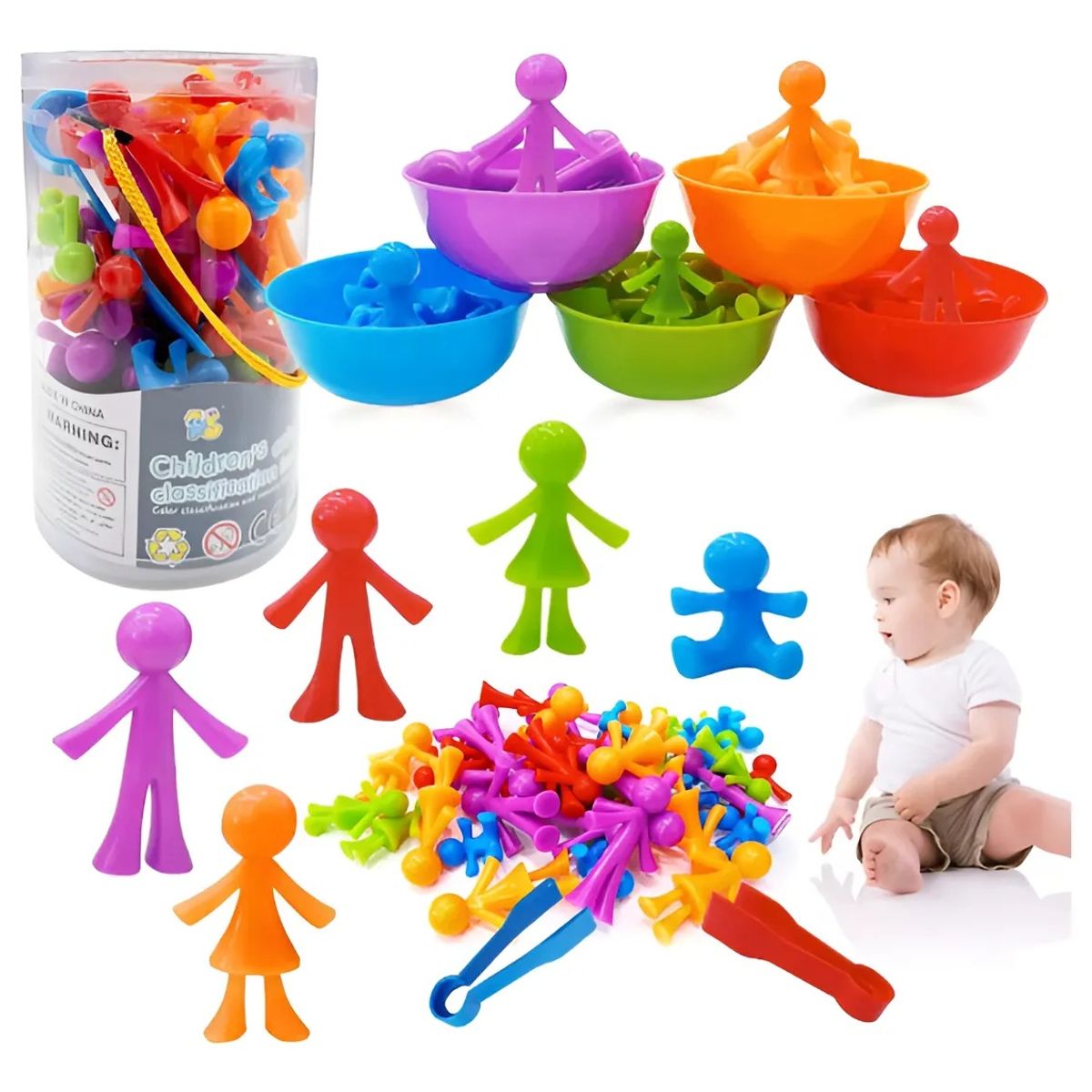 GENERICO - Juego Didáctico Niños Educativo Aprender Colores Montessori