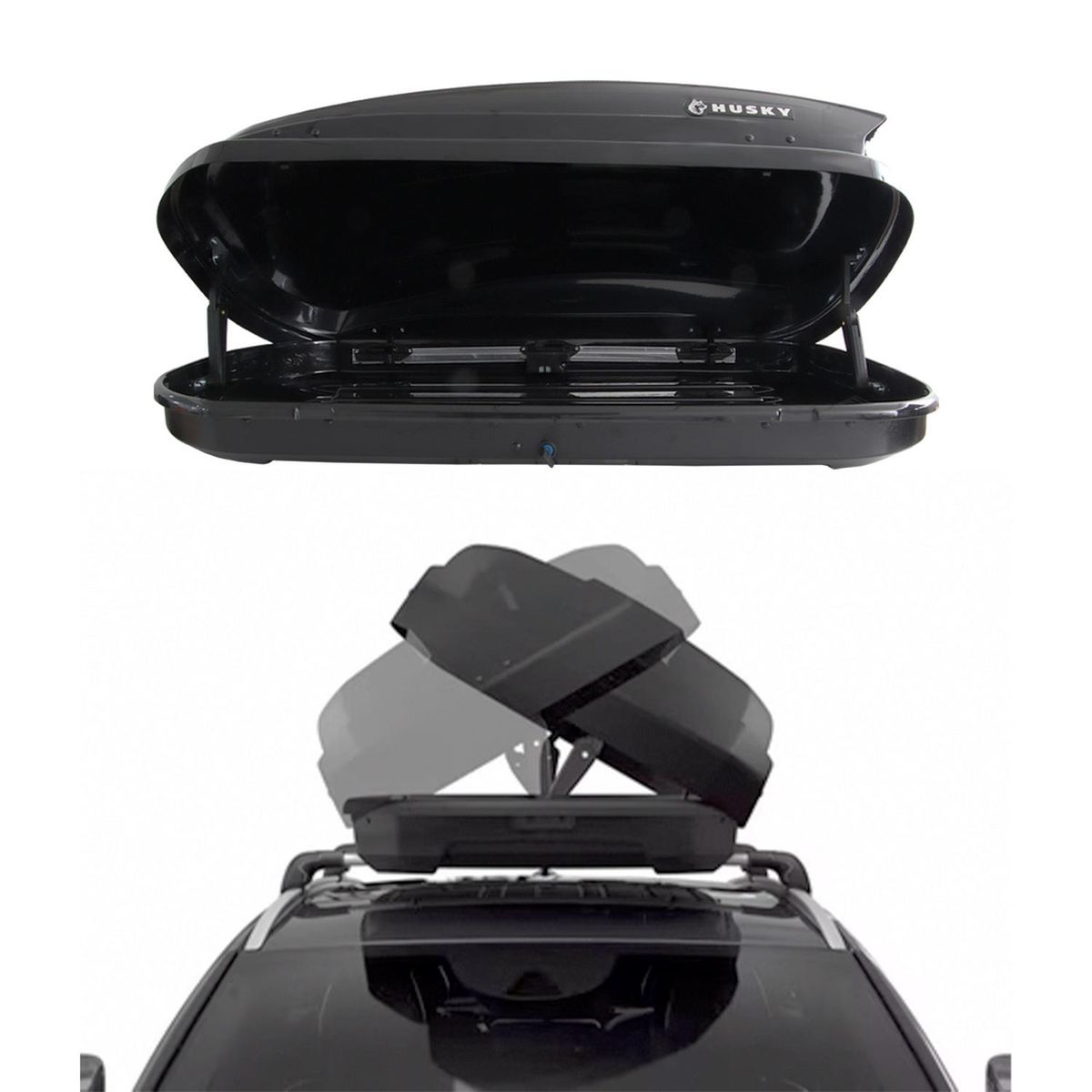 HUSKY - Caja Portaequipaje Negra 360L