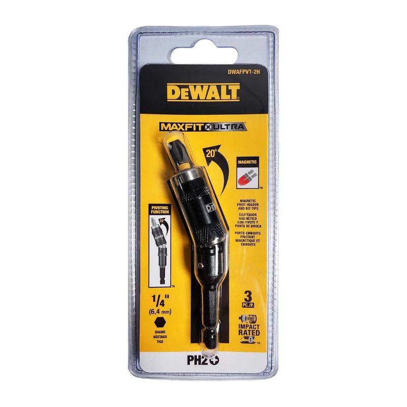 DEWALT - Portapuntas Magnético Pivotante Maxfit-ultra Ph2 - Dewalt
