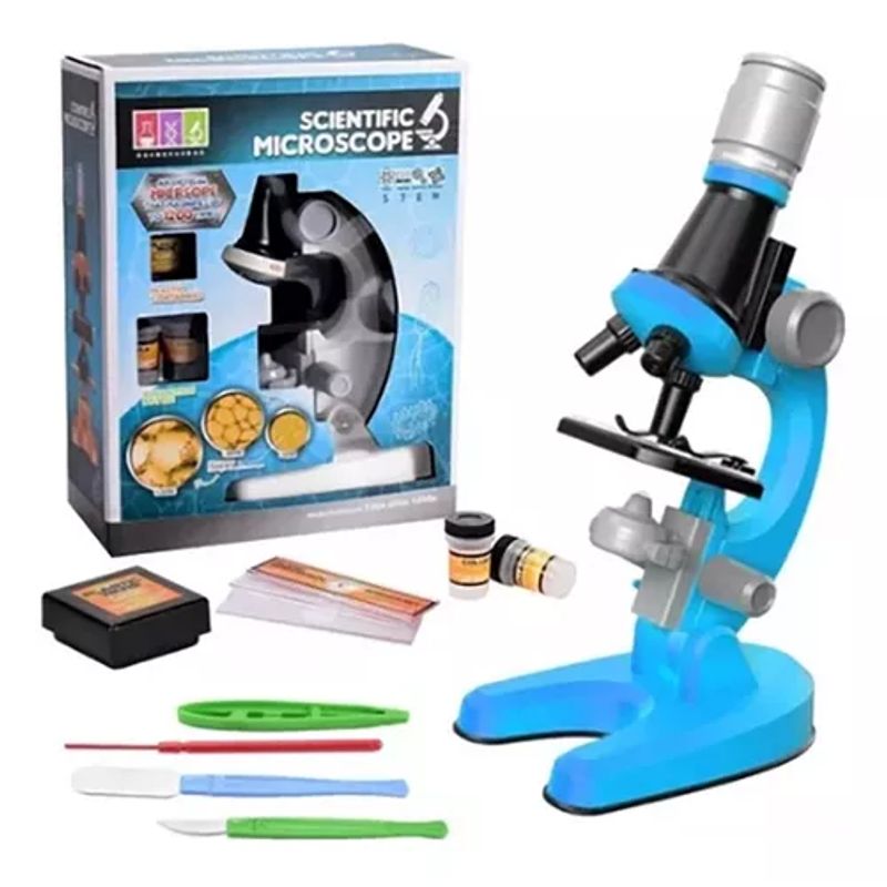 GENERICO - Kit de ciencia para niños microscopio juguete educativo