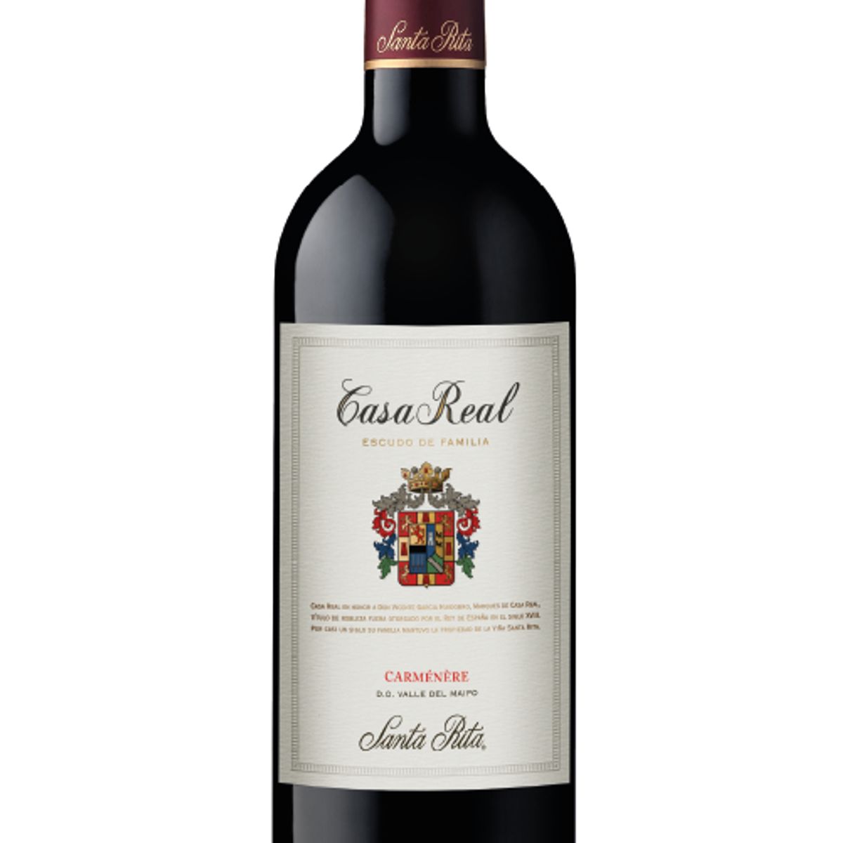CASA REAL - Vino Escudo de Casa Real Carmenere 750cc x6
