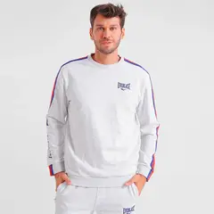 EVERLAST - Polerón Hombre Gris Melange Terry Jab