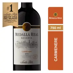 SANTA RITA - Vino Medalla Real Carmenere 750cc x6