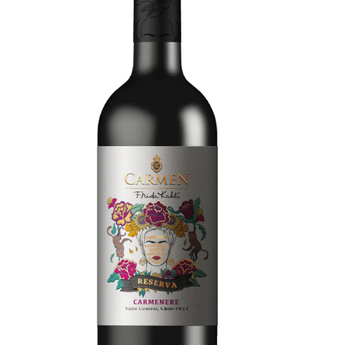 CARMEN - Vino Carmen Reserva Frida Kahlo Carmenere 750cc x12