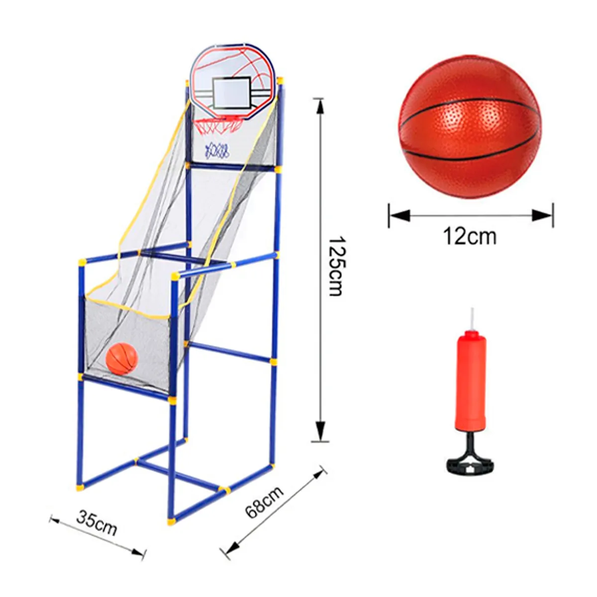 SDFIT - Set Basketball Pelota + Retornador Malla Infantil Zg270-7