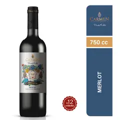 CARMEN - VIno Frida Kahlo Merlot 750cc x12
