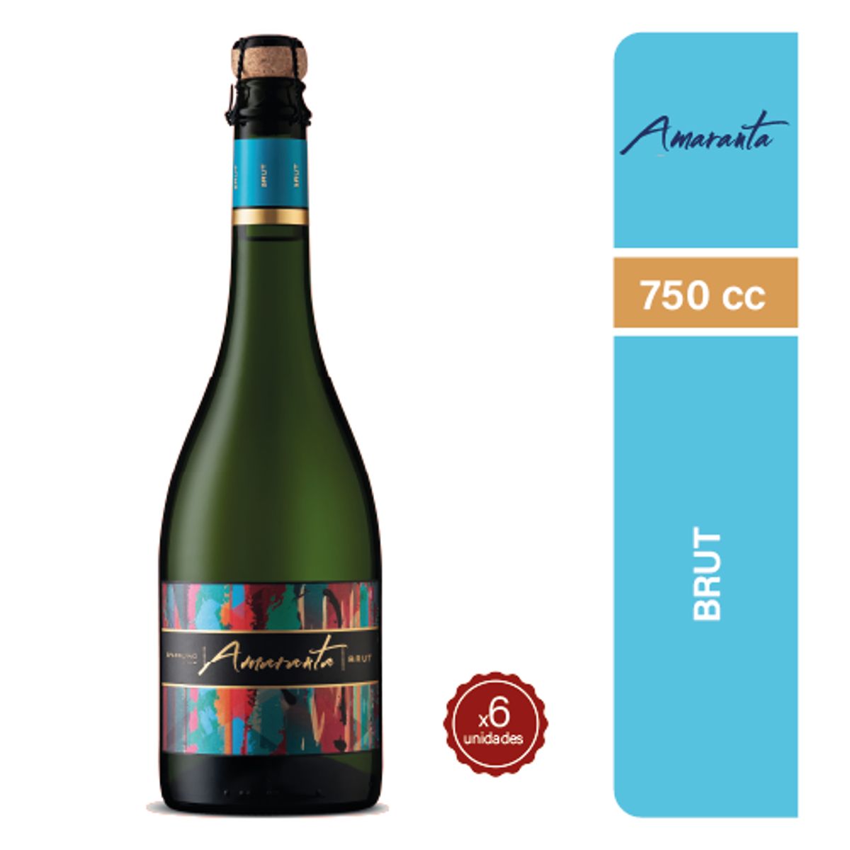 AMARANTA - Espumante Amaranta Brut 750cc x6