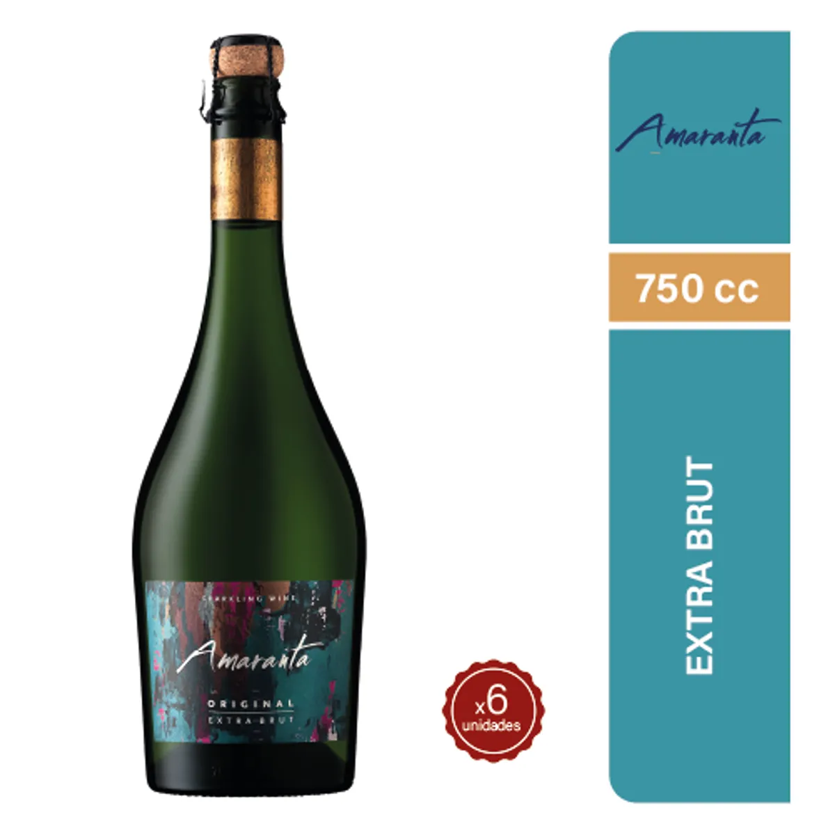 AMARANTA - Espumante Amaranta Extra Brut 750cc x6