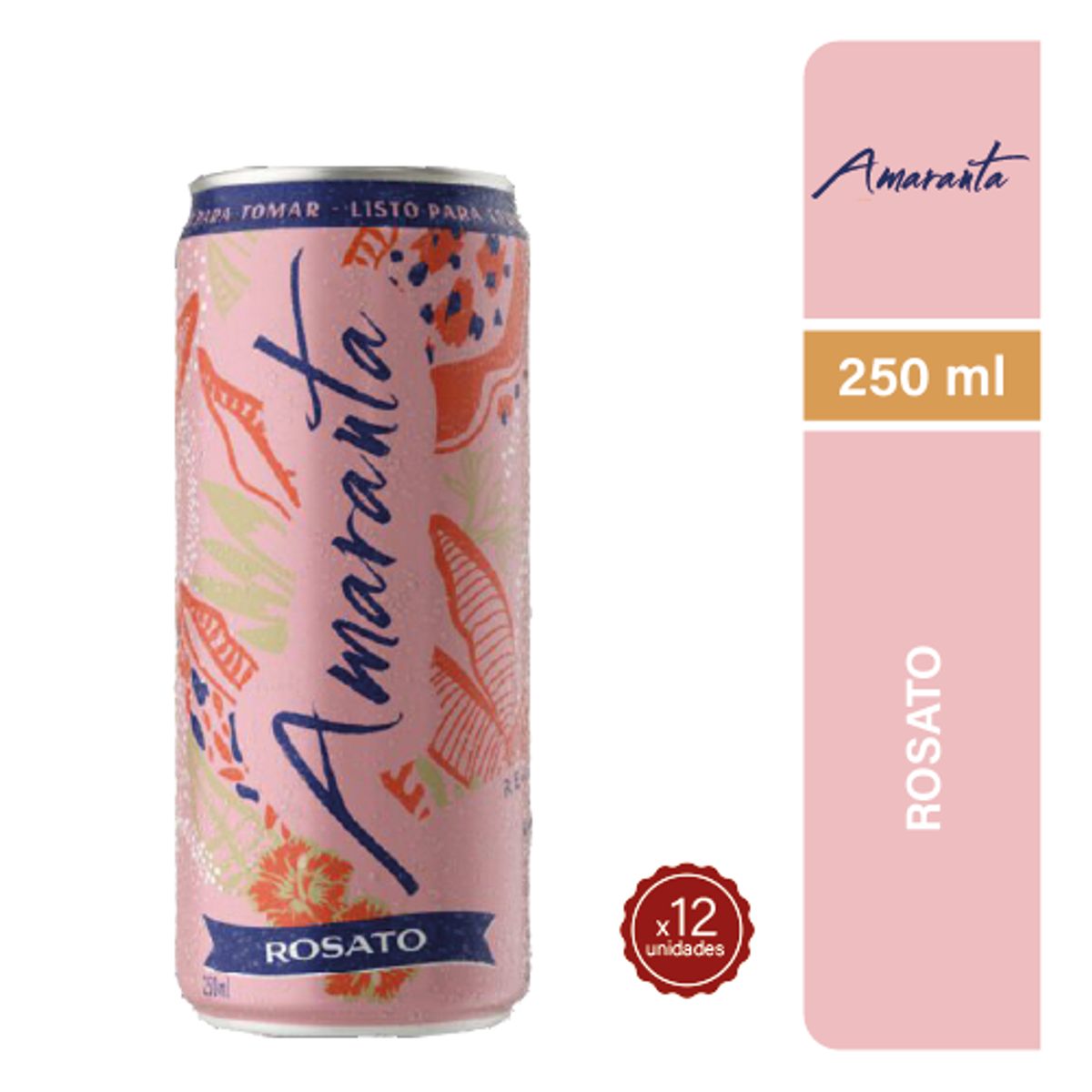 AMARANTA - Cóctel Amaranta Rosato 250cc x12