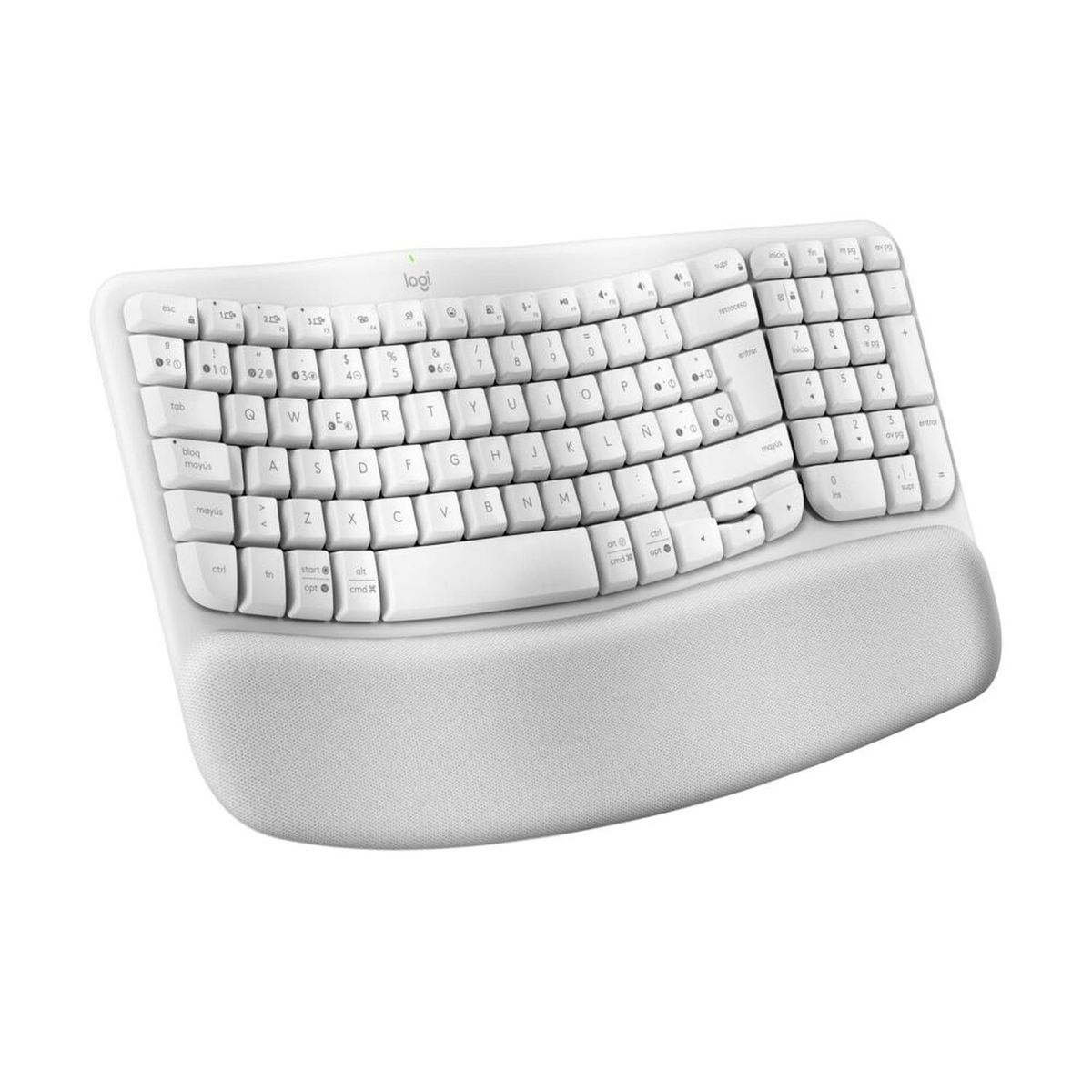 LOGITECH - Teclado inalambrico Wave Keys Blanco Español