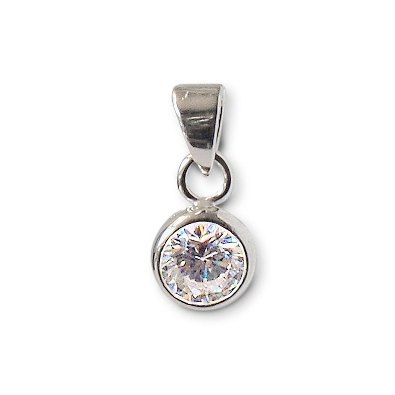 ANDREA COGGIOLA JOYAS - Colgante Circón Plata Fina 925