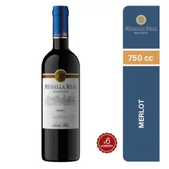 SANTA RITA - Vino Medalla Real Merlot 750cc x6