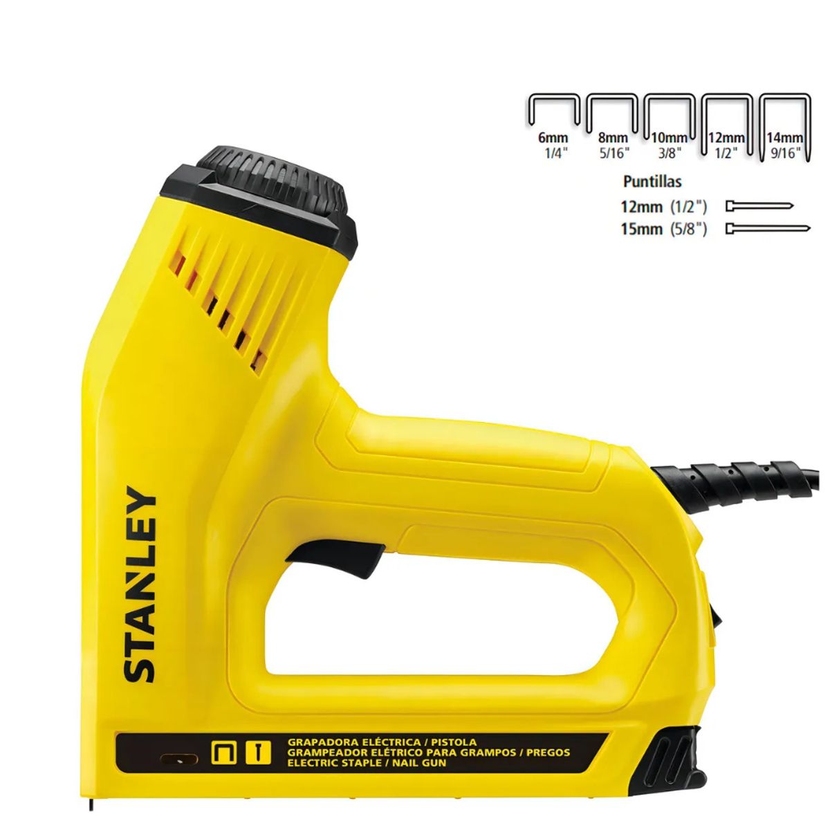 STANLEY - Engrapadora Eléctrica 220v Trabajo Pesado Stanley Tre550-b2c
