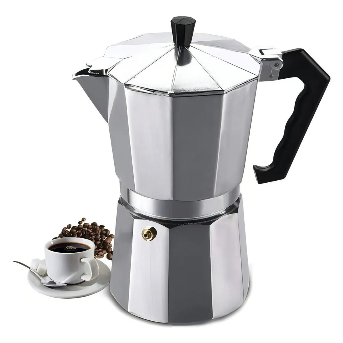 GENERICO - Cafetera Italiana Aluminio Express 9 Tazas