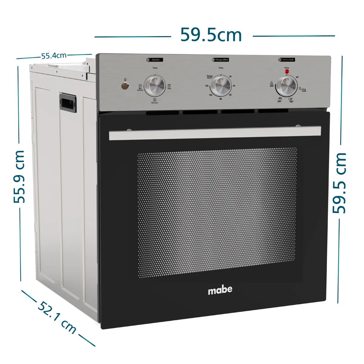 MABE - Horno eléctrico empotrable 59L 220V 60cm HM6031EXAI0 Mabe