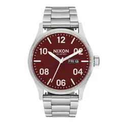 NIXON - Reloj Sentry Stainless Steel Silver Cranberry - Gris