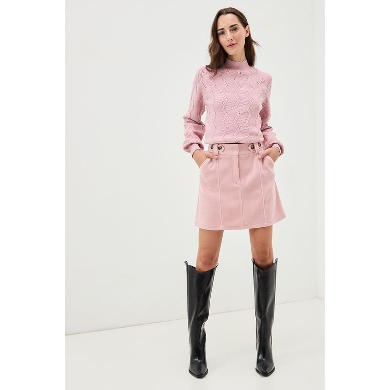 IO - Falda Corta Rosado Mujer Io