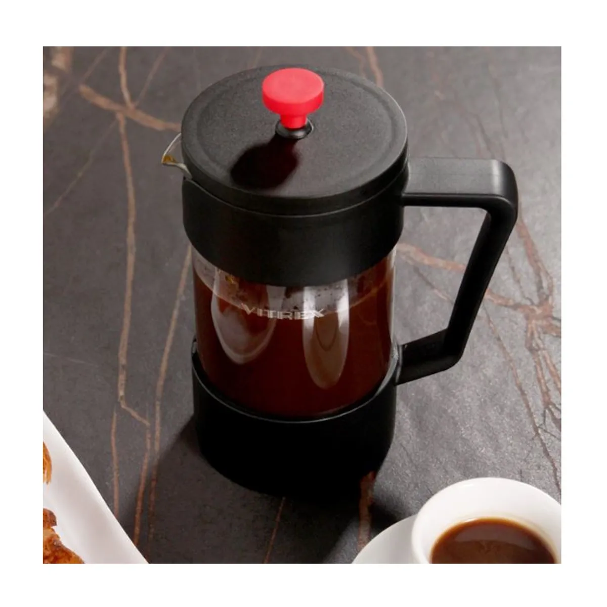 VITREX - Cafetera de Embolo Francesa Robusta Vitrex 600 ml.