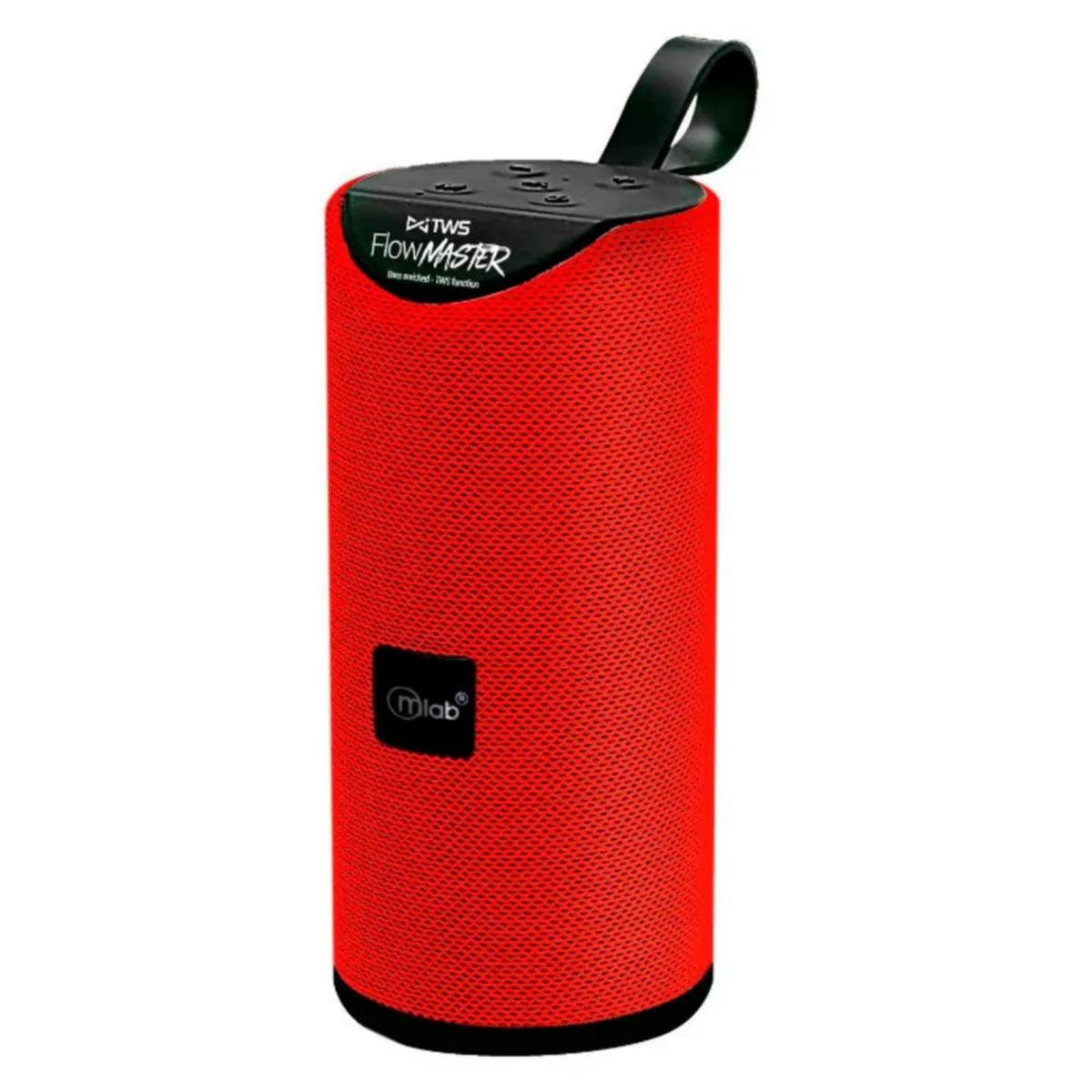 MLAB - Parlante Bluetooth 20W Recargable Rojo Flow Master 8858