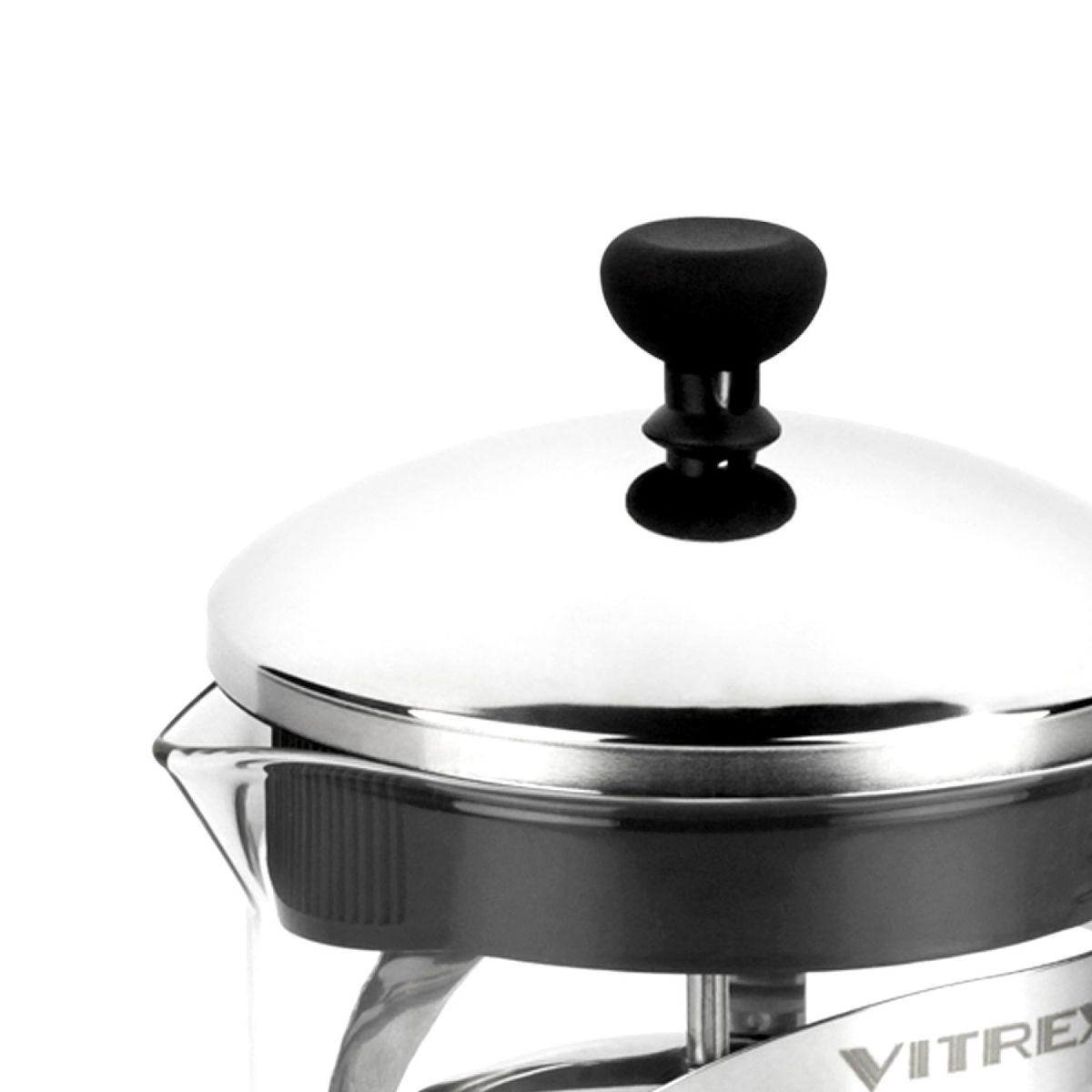 VITREX - Tetera Embolo de vidrio con filtro 600 ml Indi Vitrex