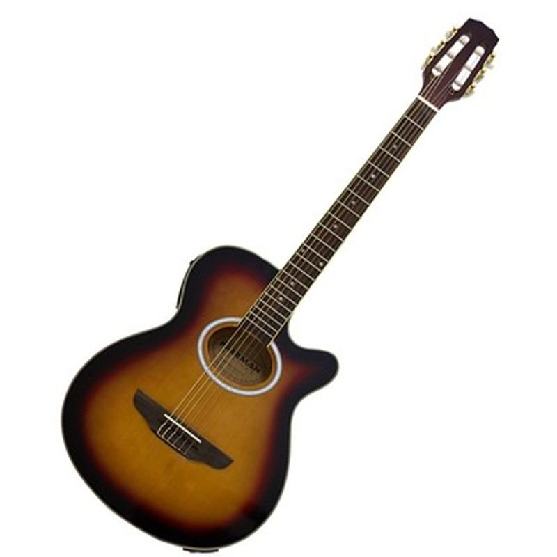 FREEMAN - Guitarra electroacústica Freeman FRA95NCET nylon sunburst